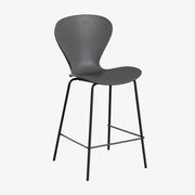 Op Een Hoge Kruk. ↑65 Cm & Zwart & Donkergrijs Polypropyleen & Polypropyleen - Sklum