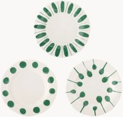 Handbeschilderde ontbijtborden Linora, 3-delig