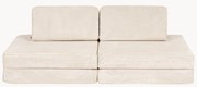 Modulaire kinderbank Mila van corduroy, handgemaakt