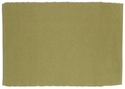 Placemat geribbeld, GOTS bio-katoen, saliegroen, 35 x 50 cm