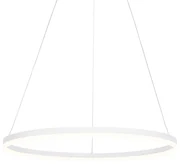 Design hanglamp wit 80 cm incl. LED 3-staps dimbaar - Anello Modern rond Binnenverlichting Lamp