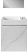 SaniGoods Mikado toiletmeubel marmer 40x22.3x50cm wit