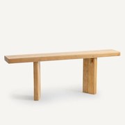 Eiken en fineer wandtafel L200 cm, Olaga