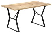 vidaXL Eettafel 140x80x76 cm massief mangohout