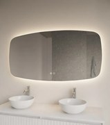 Gliss Design Erato spiegel horizontaal met LED-verlichting en verwarming 100x60cm