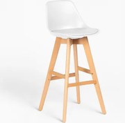 Pakket Van 4 Nordic Edition Hoge Krukken Wit & ↑75 Cm - Sklum