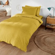 Dekbedovertrek in gewassen linnen, Linot