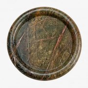 Ronde Sleutelschaal Ø20 Cm In Velmar Marmer Groen Marmer Forest - Sklum