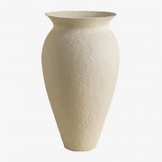 Decoratieve Vaas Van Papier-maché Brinxel Wit - Sklum