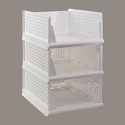 Set Van 3 Kledingorganizers Evadin Wit & ↑18,8 Cm - Sklum