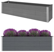 vidaXL Plantenbak verhoogd 200x50x54 cm HKC grijs