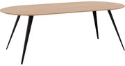 Goossens Excellent Eettafel Floyd, Semi rond 220 x 100 cm