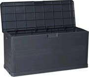 Toomax Woody's Kussenbox - 280L - Donker Antraciet - Verrijdbaar - Binnenmaat 112 x 39,5 x 52,5 cm - Buitenmaat 117 x 45 x 56 cm