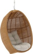 Hangstoel tuin | Manifesto Lucana | Wicker (vlechtwerk) | Taupe | Tuinstoel | Kees Smit Tuinmeubelen