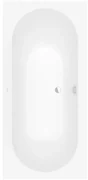 Villeroy & Boch Oberon kunststof duobad quaryl rechthoekig 190x90x48cm incl. poten mat wit ubq199obe2v-rw