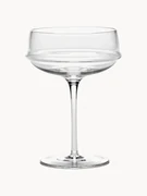 Mondgeblazen champagneglazen Dune, 4 stuks