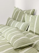 Gestreepte flanellen kussenhoes Belinda