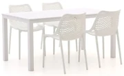 Forza Ripi/Menzano 160cm dining tuinset 5-delig stapelbaar