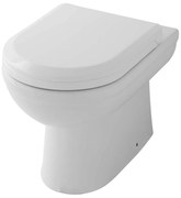 Eastbrook Dura staande randloze toiletpot wit glans