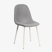 Set Van 2 Glamm Deluxe Eetkamerstoelen Beige – Crème & Linnen Grijs – Beton - Sklum