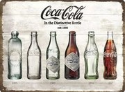 Metalen bord Coca-Cola - Bottle Evolution