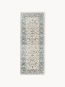 Handgeweven outdoor loper Leonato met vintage patroon