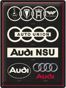 Metalen bord Audi - Logos