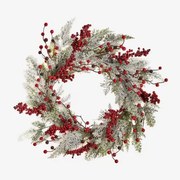 Decoratieve Kerstkrans Ø60 Cm Aubrey Groene Lauerl - Sklum