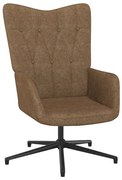 vidaXL Relaxstoel stof taupe