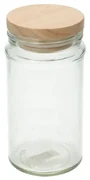 Pot met houten deksel, glas, 550 ml