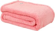 Teddy Fleece Deken - Ultrazacht - 130x170 cm - roze