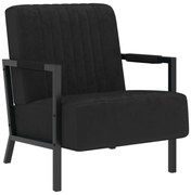 vidaXL Fauteuil fluweel zwart