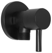 Saniclear Nero hoek stopkraan 1/2 x 3/8'' zwart