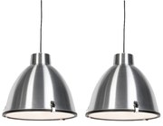 Set van 2 hanglampen aluminium 38 cm dimbaar - Anteros