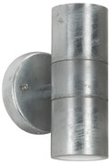 Up en Down Muurlamp Zink met LED