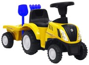 vidaXL Kindertractor New Holland geel