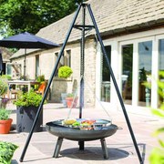 BBGRILL Driepoot barbecue zwart 172 cm BBQ TRIPOD