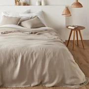 Beddensprei in gewassen linnen, Linange