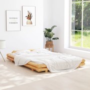 vidaXL Bedframe bamboe 140x200 cm