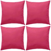 vidaXL Buitenkussens 45x45 cm roze 4 st