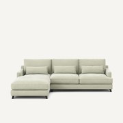 Hoekbank van stonewashed fluweel, ALWINE