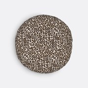 Rond kussen met luipaardprint, Aretha