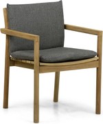 Tuinstoel Teak Old teak greywash Santika Suka