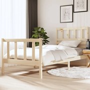 vidaXL Bedframe massief hout 90x190 cm 3FT single