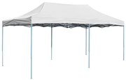 vidaXL Partytent inklapbaar 3x6 m staal wit