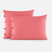 Effen kussensloop te strikken in katoen , Scenario