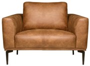 Fauteuil - Tulp - leer Colorado cognac 03