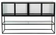 Dutchbone Boli Dressoir Met Ribbel Glas - 150x38x90cm.