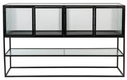 Dutchbone Boli Dressoir Met Ribbel Glas - 150x38x90cm.