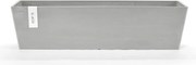 Ecopots bloempot Bruges 80 - Rechthoekig - White Grey - 80,8cm x 20cm x H20,3cm